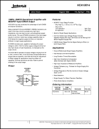 datasheet for HCA10014 by Intersil Corporation