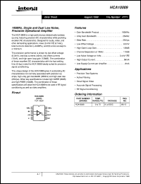 datasheet for HCA10009 by Intersil Corporation