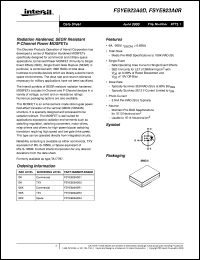 datasheet for FSYE923A0R by Intersil Corporation