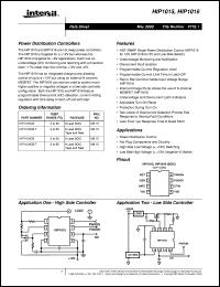 datasheet for HIP1015 by Intersil Corporation