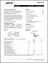datasheet for RHR1K160 by Intersil Corporation