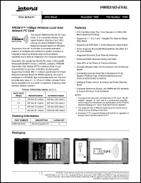 datasheet for HWB3163-EVAL by Intersil Corporation