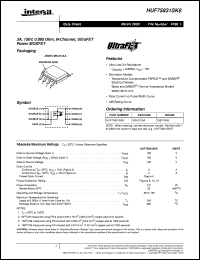 datasheet for HUF75831SK8 by Intersil Corporation