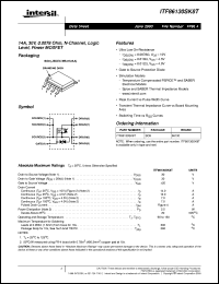 datasheet for ITF86130SK8T by Intersil Corporation