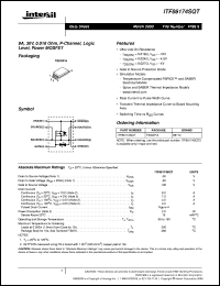 datasheet for ITF86174SQT by Intersil Corporation