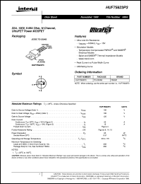 datasheet for HUF75623P3 by Intersil Corporation
