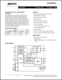 datasheet for HC5503PRC by Intersil Corporation