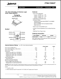 datasheet for ITF86172SK8T by Intersil Corporation