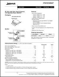 datasheet for ITF87072DK8T by Intersil Corporation