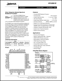 datasheet for HFA3861B by Intersil Corporation
