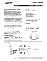datasheet for HIP6601 by Intersil Corporation