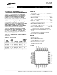 datasheet for ISL5740 by Intersil Corporation