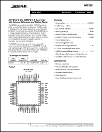 datasheet for HI2325 by Intersil Corporation