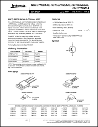 datasheet for HGTD7N60A4S by Intersil Corporation