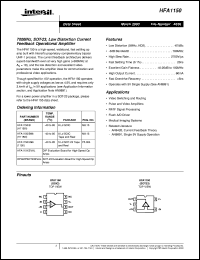 datasheet for HFA1150 by Intersil Corporation