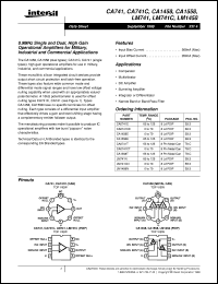datasheet for CA1558 by Intersil Corporation