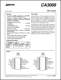 datasheet for CA3089 by Intersil Corporation