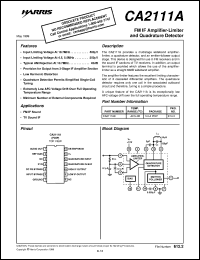 datasheet for CA2111A by Intersil Corporation