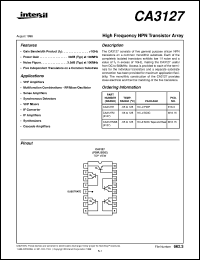 datasheet for CA3127 by Intersil Corporation