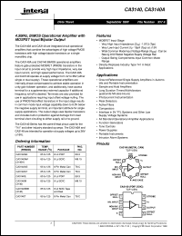 datasheet for CA3140 by Intersil Corporation