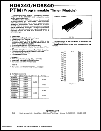 datasheet for HD63B40FP by 