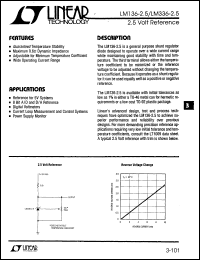 datasheet for LM136-2.5 by Linear Technology