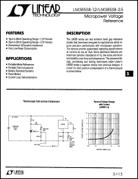 datasheet for LM385 by Linear Technology
