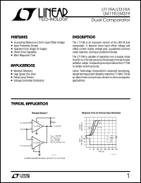 datasheet for LM319 by Linear Technology