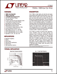 datasheet for LT1363 by Linear Technology