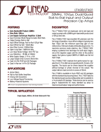 datasheet for LT1630 by Linear Technology