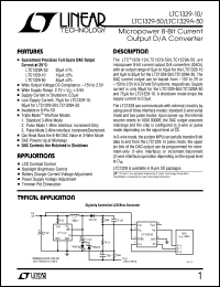 datasheet for LTC1329-10 by Linear Technology