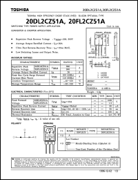 datasheet for 20DL2CZ51A by Toshiba