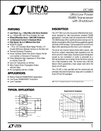 datasheet for LTC1481 by Linear Technology