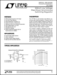 datasheet for LTC1504 by Linear Technology