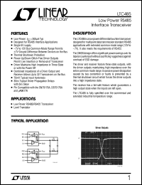 datasheet for LTC485 by Linear Technology