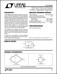 datasheet for RH1086M by Linear Technology
