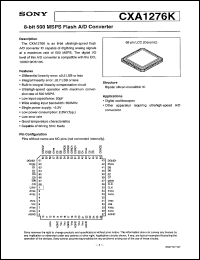 datasheet for CXA1276K by Sony Semiconductor