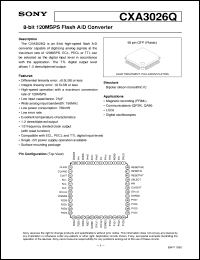 datasheet for CXA3026Q by Sony Semiconductor