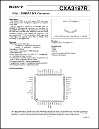 datasheet for CXA3197R by Sony Semiconductor
