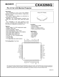 datasheet for CXA3266Q by Sony Semiconductor