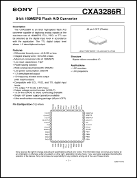 datasheet for CXA3286R by Sony Semiconductor