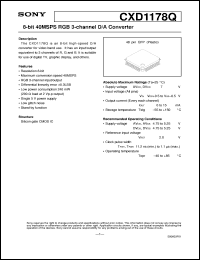 datasheet for CXD1178Q by Sony Semiconductor