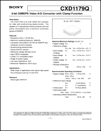 datasheet for CXD1179Q by Sony Semiconductor