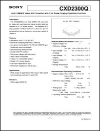 datasheet for CXD2300Q by Sony Semiconductor