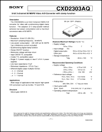 datasheet for CXD2303AQ by Sony Semiconductor