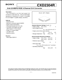 datasheet for CXD2304R by Sony Semiconductor