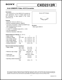 datasheet for CXD2312R by Sony Semiconductor