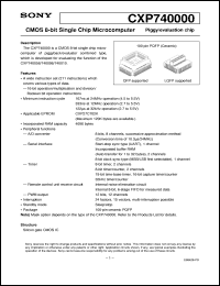 datasheet for CXP740000 by Sony Semiconductor