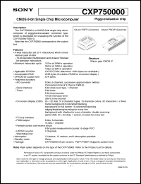 datasheet for CXP750000 by Sony Semiconductor