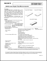 datasheet for CXP750010 by Sony Semiconductor